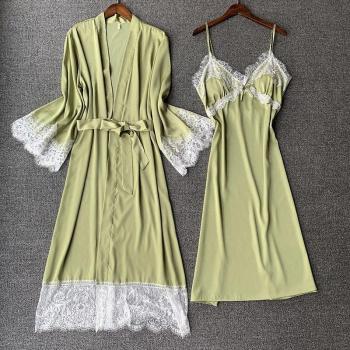 Camisón de Rayón y Encaje para Mujeres
