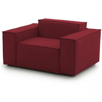 Leonia Poltrona da Salotto Rosso 140x95 cm