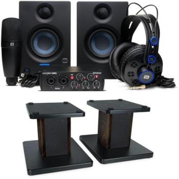 Presonus Audiobox 96k Aufnahme-Set mit Boxenständern