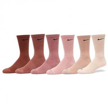 Nike Unisex 5-8 Cushioned Crew Socks – Brown Pack of 6