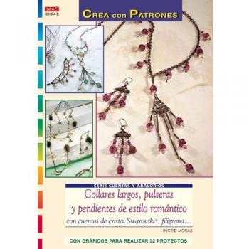 Serie cuentas y abalorios  nº 45. Collares largos, pulseras y pendientes de estilo romántico.