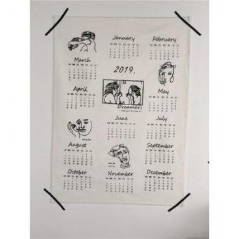 Tenture Murale Grande Taille Calendrier