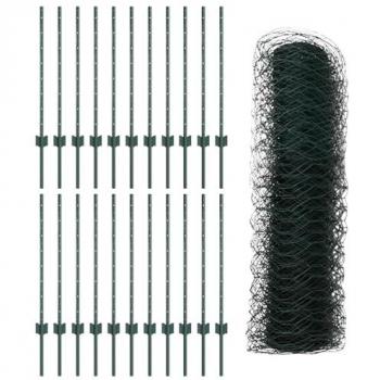 Green Steel U-Channel Fence Posts
