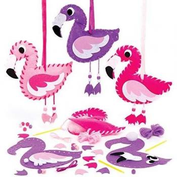 Flamingo Sewing Craft Kits (Pack of 3)