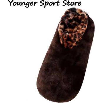 Warm Leopard Floor Socks for Girls