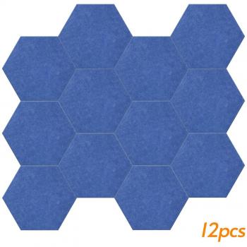 12pcs Polyester Fiber Hexagon Sound Absorbing Panels