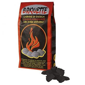 Briquette di Carbone di Legna Compressa in Sacco da 4,5 Kg