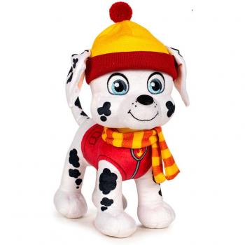 Pelúcia Patrulha Pata Marshal 27cm com Gorro