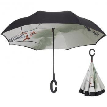 Parapluie « Duo‑Miroir » Portable