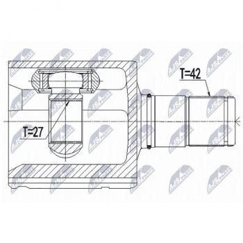 NTY NPW‑VW‑062 Drive Shaft Coupling Kit