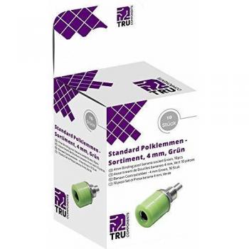 TRU COMPONENTS Green Vertical Jack Plug Socket Assortment