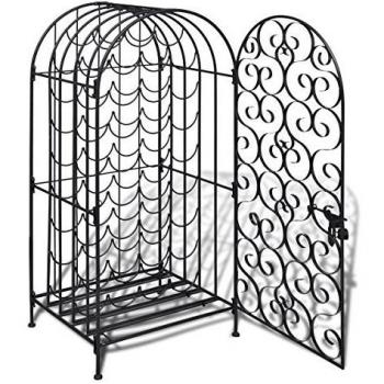 Wine Enthusiast 3-Tier Metal Wine Rack, Holds Up to 35 Bottles