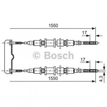 BOSCH Cavo freno idraulico