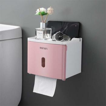 Wall-Mounted Paper Roll and Towel Organizer