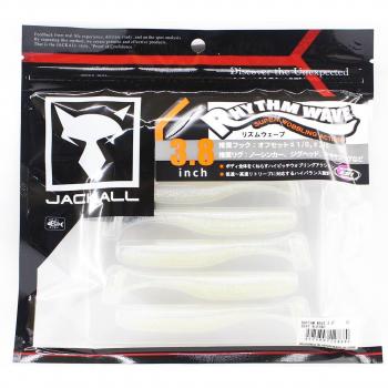 Jackall Gummifisch Rhythm Wave 3,8 Zoll Albino
