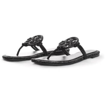 Tory Burch Damen Zehentrenner Miller 152177 Schwarz Größe 38