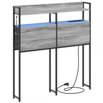 Kopfteil‑Regal‑Kombo „Sonoma“ – 75 cm (Grau)