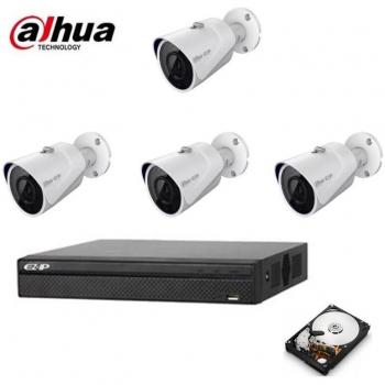 Ensemble de Caméras de Sécurité Dahua 4 Mpx HD avec Stockage 2 To