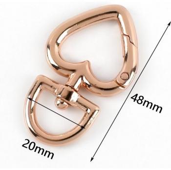 Accesorios DIY: Ganchos de Llavero de Oro Rosa