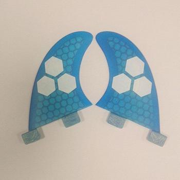 Srfda 7-Inch Surf Fins (2-Pack, Honeycomb Carbon)