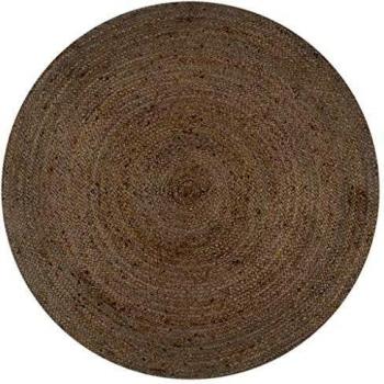 Vidaxl Handmade Jute Rug, Diameter 90 cm, Color Grey