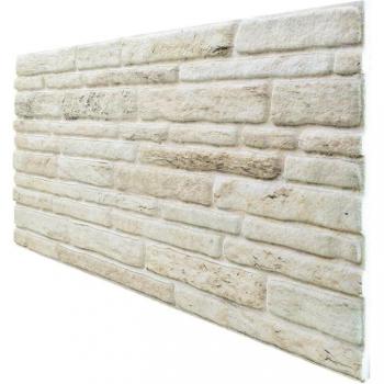 Beige Color Styrofoam Wall Panel 3D Cutting Stone