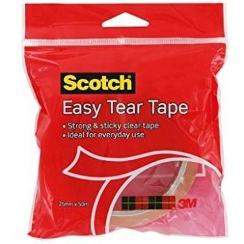 M Scotch Easy Tear Clear Everyday Tape Single Roll GT500077224