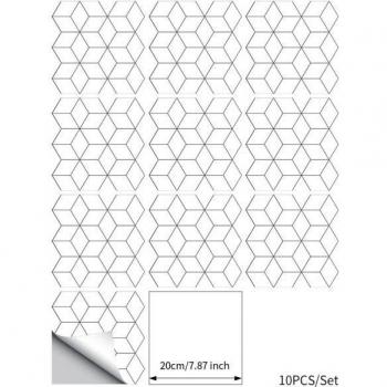 15x15cm Self-Adhesive Mosaic Wall Covering for Kitchen and Bathroom