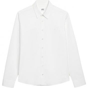 Ami Paris Men's White Shirt with Logo