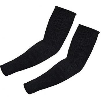 Yosoo 1 Stück Kevlar Sleeve Armschutz Ellenbogenbandage Unterarmschütze Anti-Schnitt Brennen Resistent Arm Sleeve, Schwarz