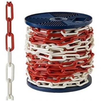 Cadena plastico bicolor 6 mm. rollo 25 metros