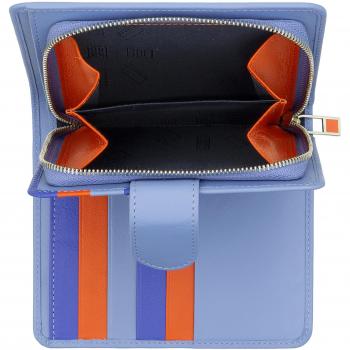 Cartera Dudu de cuero colorido con bloqueo RFID
