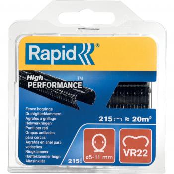 Agrafes Rapid VR22 noires 215