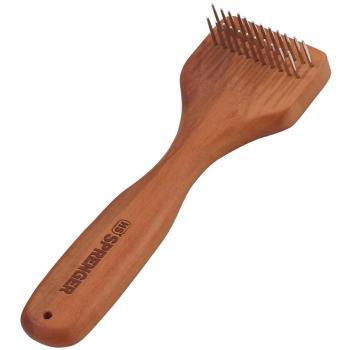 HS Sprenger Hand‑Rake with Pear Wood Handle, 2‑Row