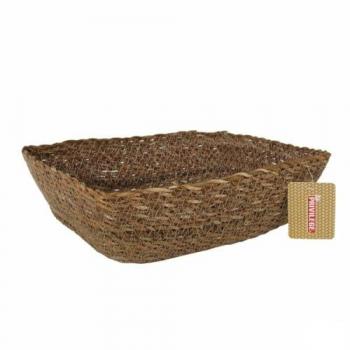 Cesta Multifuncional Privilege, Mimbre Rectangular 30x23x9cm – 8 unidades