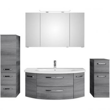 Saphir Badezimmer Set 4-teilig mit Unterschrank und Spiegelschrank