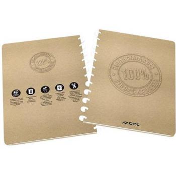 Cahier Adoc BIO A4 4x8mm 144 pages 90g kraft
