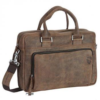 40cm Strellson Richmond Leather Laptop Briefcase