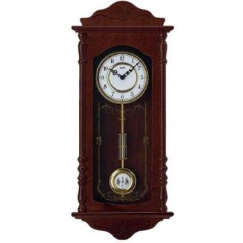 AMS W7013/1 Quarz-Pendeluhr, Holz, Mehrfarbig, 95 x 42 x 26 cm