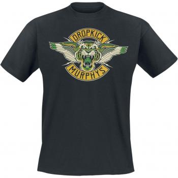 Dropkick Murphys Tigers Wings T-Shirt (Lizenziertes Merchandise) – Schwarz, Größe M