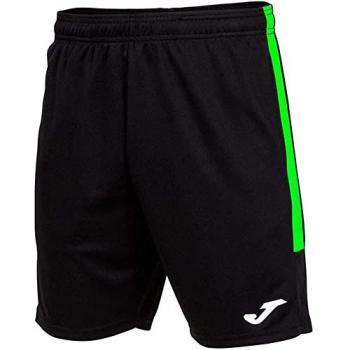 Bermuda Joma Eco Championship Hombre Negro Verde Flúor XL