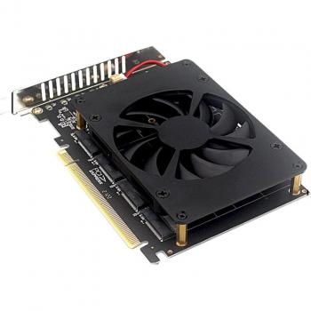 Riser 4X M.2 PCI‑E x16 con Refrigerador