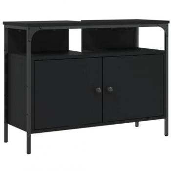 Estante Lavabo VidaXL 80x30x60cm Cor Preto