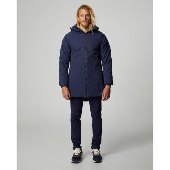 Abrigo parkera altonadock de gran longitud, hombre, capucha marina
