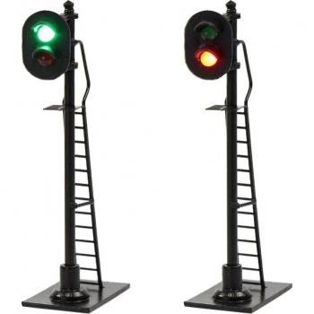 3 Signaux de Signalisation HO Échelle 1:87 avec Poteau