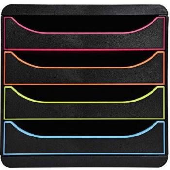 Module de classement Big Box 4 tiroirs noir