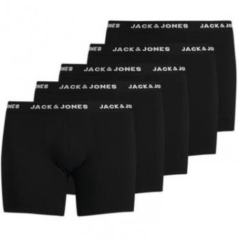 Jack & Jones Huey Plus Size Boxer Shorts 5-Pack Black 4XL