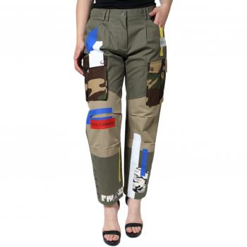 Multicolor Slim-fit Cargo Trousers by Dolce & Gabbana