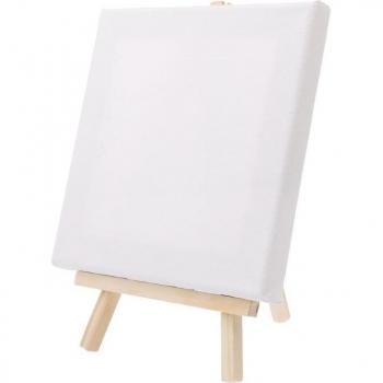 Mini-Leinwand und Staffelei aus Holz für Hochzeitsdekoration