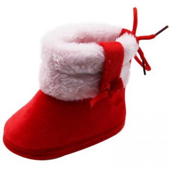 Solid Color High-Top Infant Boots